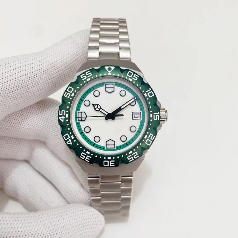 การค้าต่างประเทศ TA Tiger G Home F1-2888 Series นาฬิกาข้อมือสายเหล็กอัตโนมัติปฏิทินกันน้ํานาฬิกาผู้ช