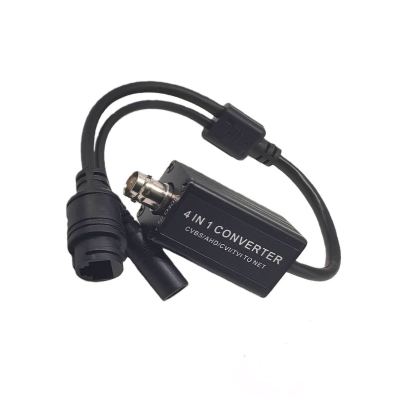 QUU Video Converter Featuring 4 In 1 สัญญาณความเข้ากันได้ AHD CVBS สําหรับเครือข่าย RTSP H 265 1080P