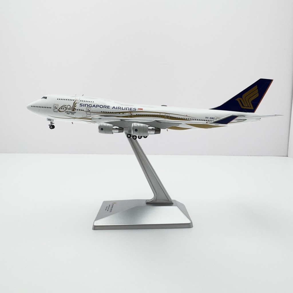 YY Wings 1/400 Singapore Airlines B747-400 9V-SMZ Alloy Airliner รุ่น