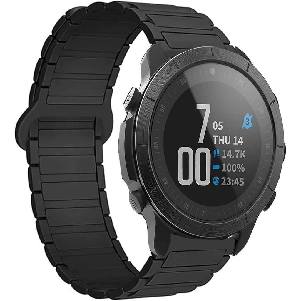 Lamshaw ใช้งานร่วมกับ Wahoo ELEMNT Rival Band, Quick Release ซิลิโคนกีฬาสายคล้องคอเปลี่ยนสายนาฬิกาสํ