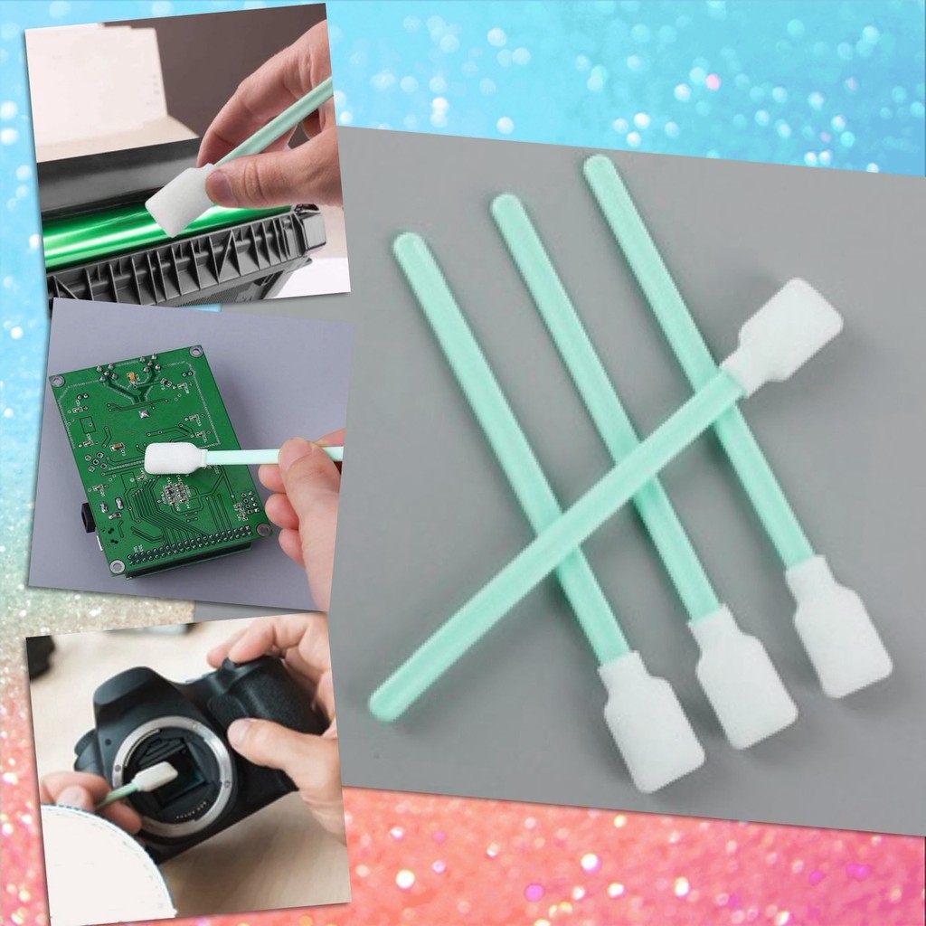 🔺 ก้านฟองน้ำ ก้านเช็ดหัวพิมพ์ ก้าน ทำความสะอาด แผงวงจร เช็ดฝุ่น เช็ดเลนส์ บรรจุ 100 ชิ้น 864B-X / 864B-CH-H / 864B-HG 🔺