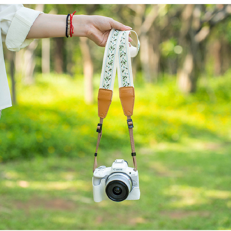 Crossbody Jacquard SLR Retro Micro SLR กล้องสไตล์ชาติพันธุ์สายคล้องไหล่สายคล้องคอ 600D 5D2 A7R