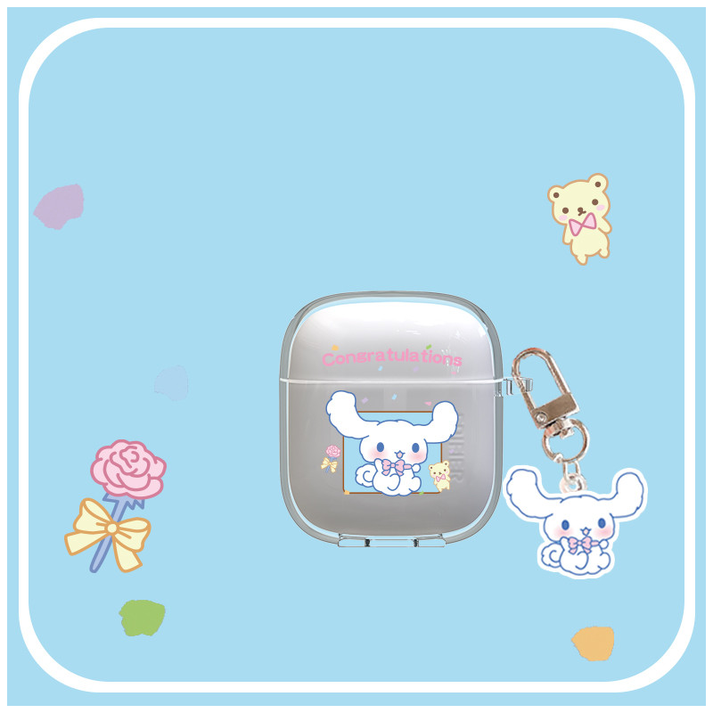 Stock ReadyCase สําหรับ Edifier X2 Plus การ์ตูน Soft TPU ฝาครอบหูฟังโปร่งใสพร้อมตะขอ