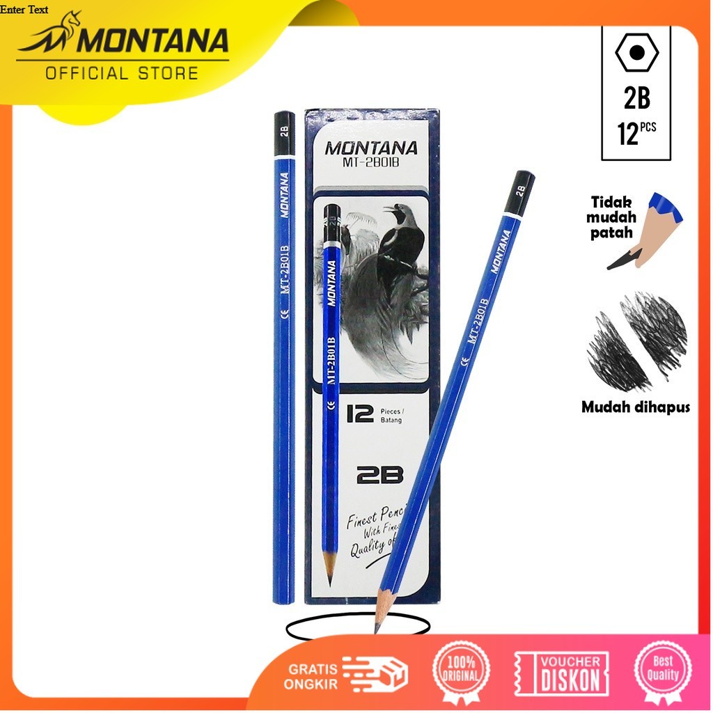 MONTANA Pencil / Montana Pencil MT2B01-B / 2B