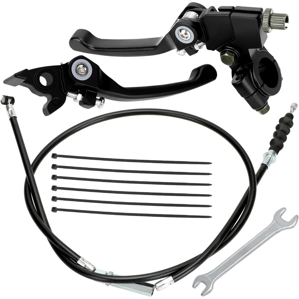 YOXUFA Folding Clutch Brake Lever Perch with Clutch Cable for 110cc 125cc 140cc 150cc Tao Tao DB17 A