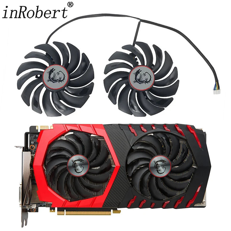 95 มม.PLD10010B12HH PLD10010S12HH Cooler พัดลมสําหรับ MSI Radeon R9 380 เกราะ 2X GTX 1060 1070 1080 