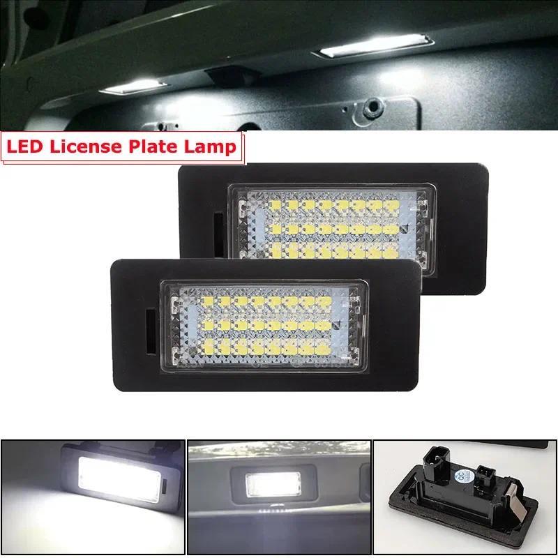 2pcs รถ LED จํานวนป้ายทะเบียนไฟตกแต่งอุปกรณ์เสริมสําหรับ BMW E39 E90 E91 E92 M3 M5 E70 E71 E60 E61 E