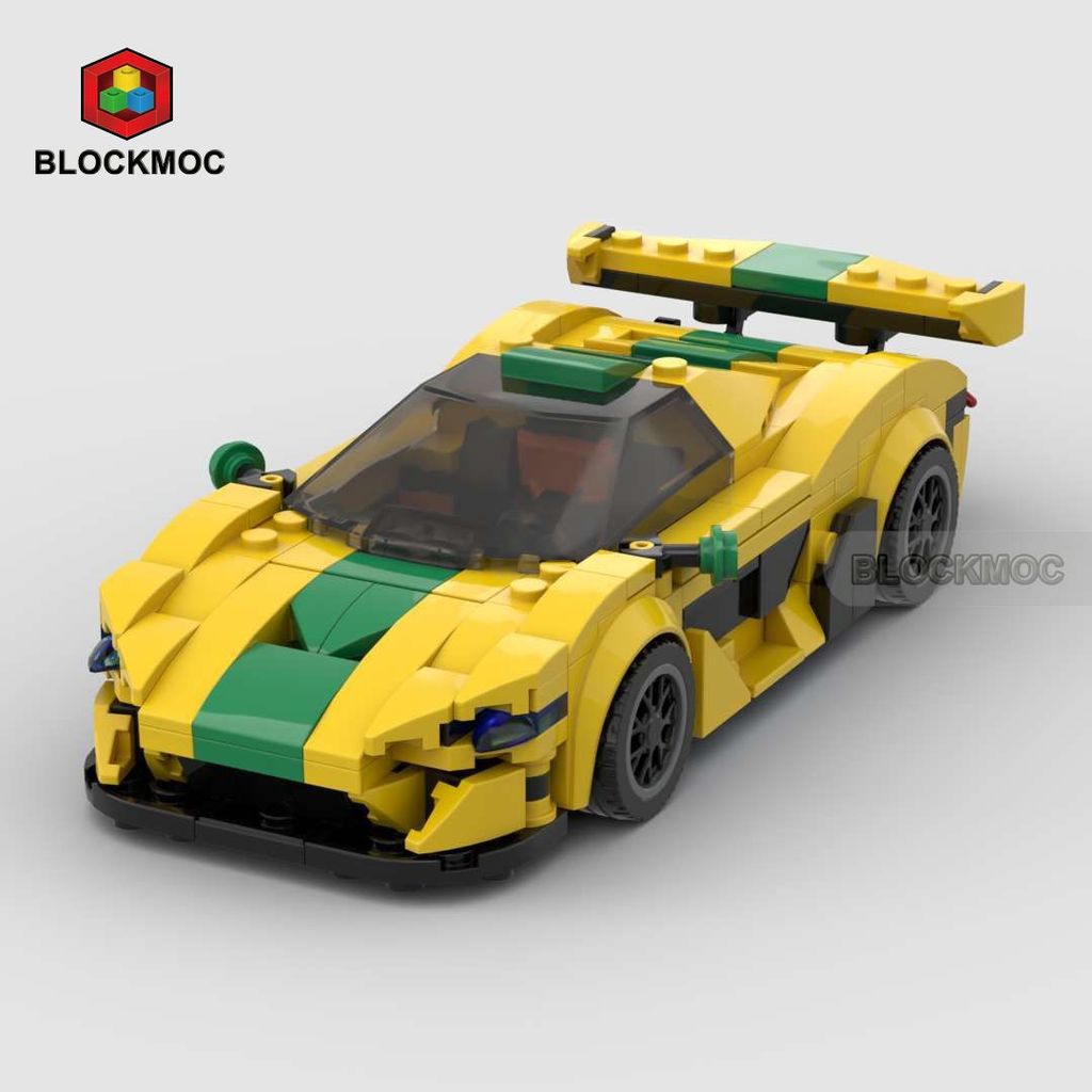 MOC Building Blocks ใช้งานร่วมกับ Lego Assembly McLaren P1 GTR Supercar Boy รุ่น speed Series 8 ตารา