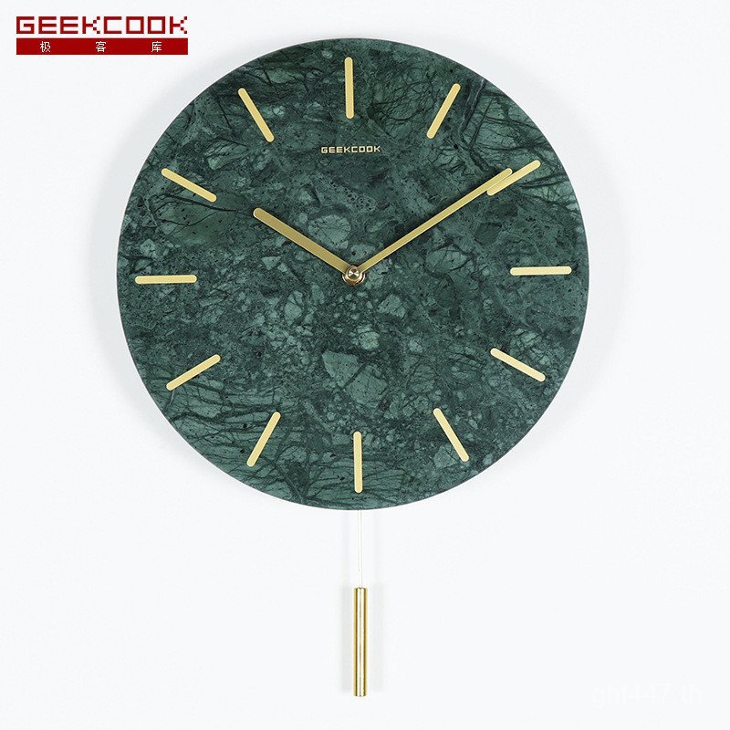 Daihatsu ตกแต่งหินอ่อนสร้างสรรค์ตกแต่ง Dream Nordic ขายส่ง Dali Modern Simple Wall Clock: 40 ซม.บ้าน