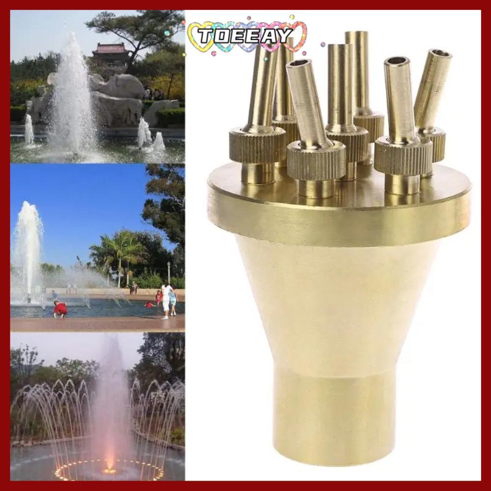 TOEAY Center หัวฉีดน้ําพุสไตล์ตรง, 1/2 "3/4" 1" ทนทานดอกไม้คอลัมน์หัวฉีดสปริงเกลอร์, Universal FNPT 