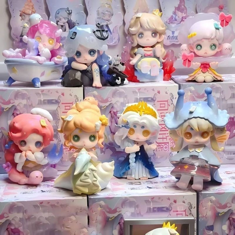 Ghost Keeno Gen 3 Wish Upon Sea Wind Blind Box | ฟิกเกอร์ธีมมหาสมุทรน่ารัก | ของขวัญตกแต่งโต๊ะ