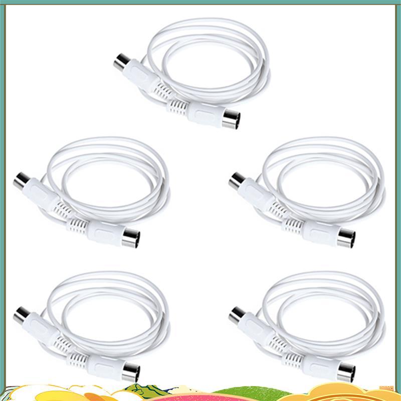5PCS MIDI สายต่อ 5Pin ชาย 1.5M MIDI สําหรับเปียโนไฟฟ้ากีตาร์เครื่องมือ PC สาย