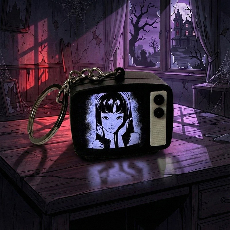 Tomie Ito Junji สินค้าทีวีขนาดเล็ก Luminous Sound l พวงกุญแจจี้