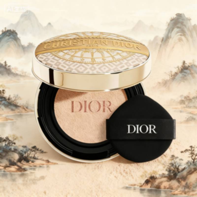 Q-12-Christmas Paris Limited Air Cushion Light แต่งหน้าคอนซีลเลอร์ Luxury Golden Shell 1N #/ ON #-Q-