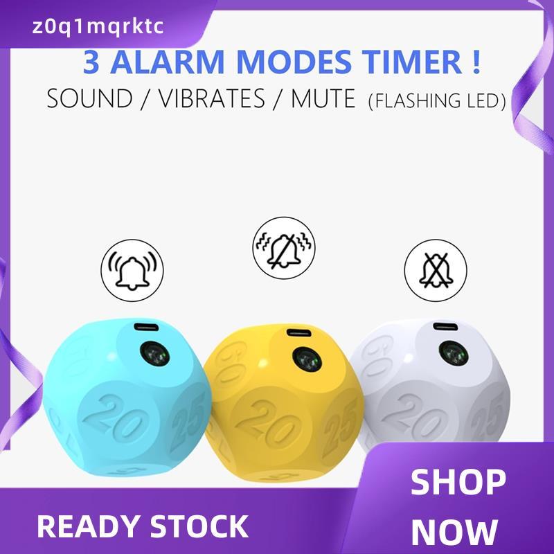 z0q1mqrktc Cube Kitchen Timer ชาร์จนับถอยหลังจับเวลา 15-20-30-45-60 นาทีสําหรับทําอาหาร ห้องเรียน ออ