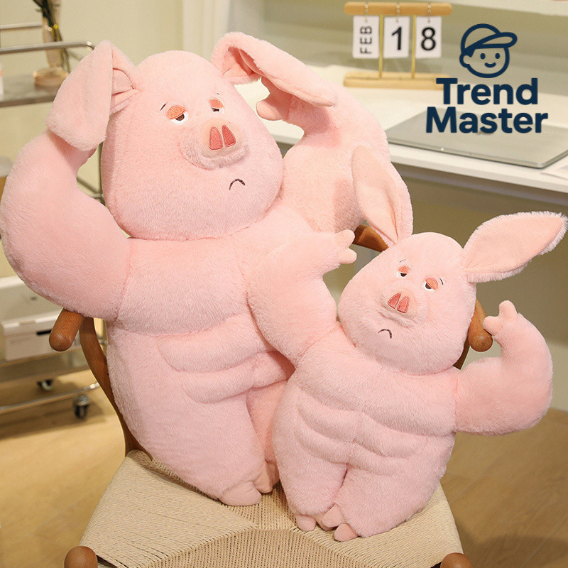 [ผลิตภัณฑ์ใหม่] Nezha Mount Muscle Flying Pig Doll Comforting Doll ของเล่นตุ๊กตาน่ารักเครื่องประดับข