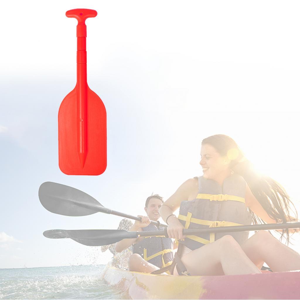 Lyrlody Telescopic Canoe Paddle 53 108.5 ซม.ปรับพลาสติกสีแดงอลูมิเนียมเรือ Oars พับ Paddles สําหรับเ