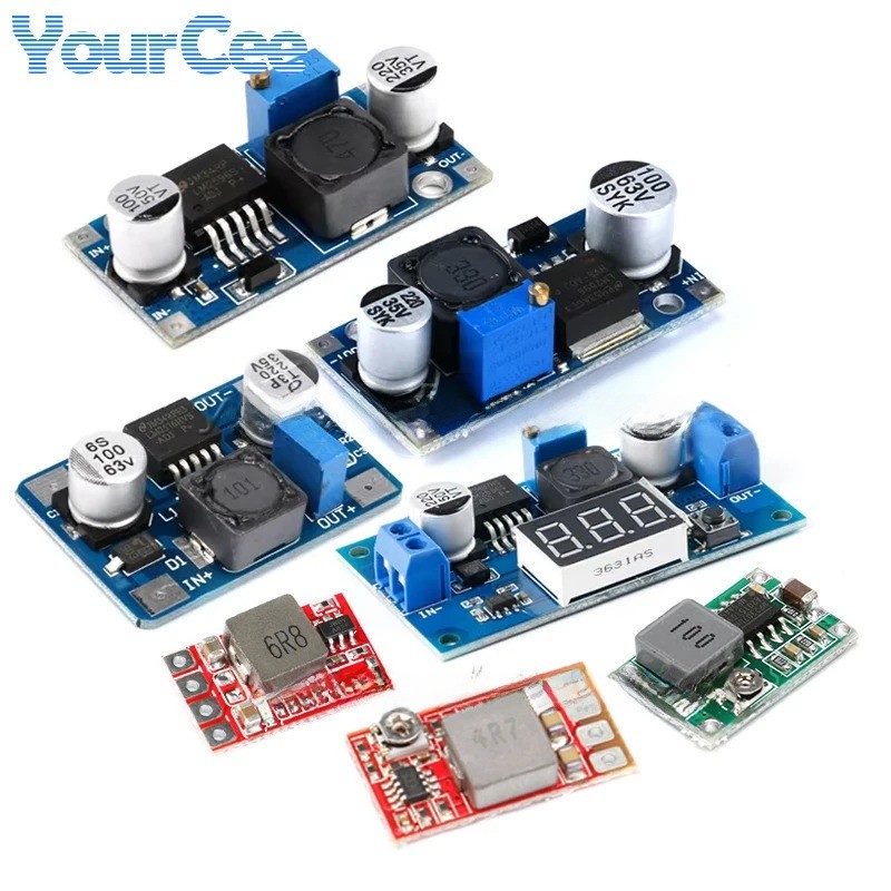 LM2596HVS LM2596HV LM2576HV DC-DC ปรับ Step Down Buck Converter โมดูล 4.5-50V ถึง 3-35V Mini360 Mp15