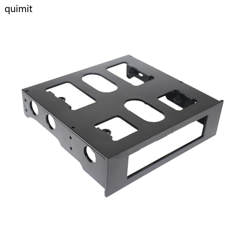 QUIM 3 5 ถึง 5 25 Floppy Drive Bay คอมพิวเตอร์ยึด Hard Disk Drive Bay
