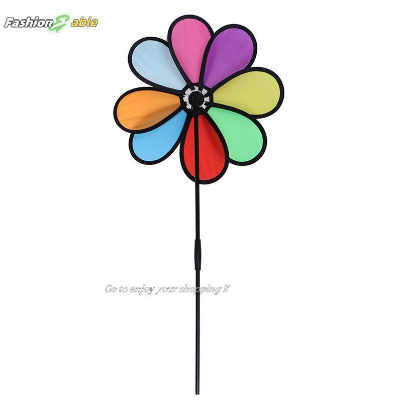 Fashion.shop03 สีสัน Rainbow Dazy ดอกไม้ Spinner ลม Wind Windmill Garden Yard ตกแต่งกลางแจ้ง
 CAD