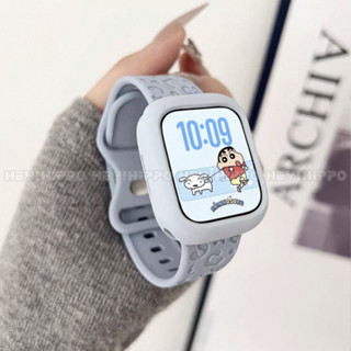 สายซิลิโคนลายเสือดาวเหมาะสําหรับ ฉันดู 49/46/45/44/42/41/40/…