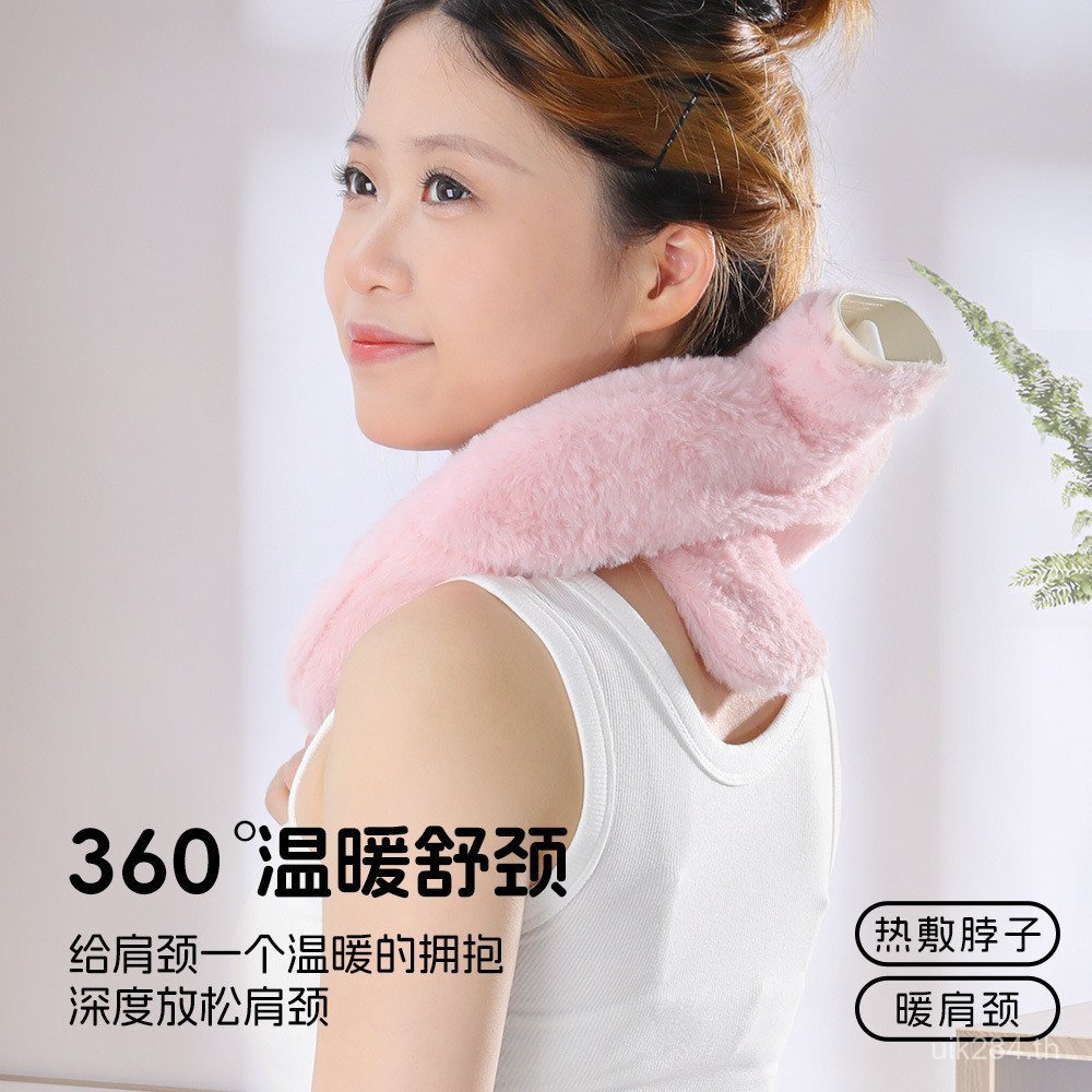 คอป้องกันคอถุงน้ําอุ่นไหล่คอถุงน้ําร้อนเอี๊ยมรูปตัวยูประคบร้อนน้ําฉีดหมอนกระดูกสันหลังส่วนคอคอกายภาพ