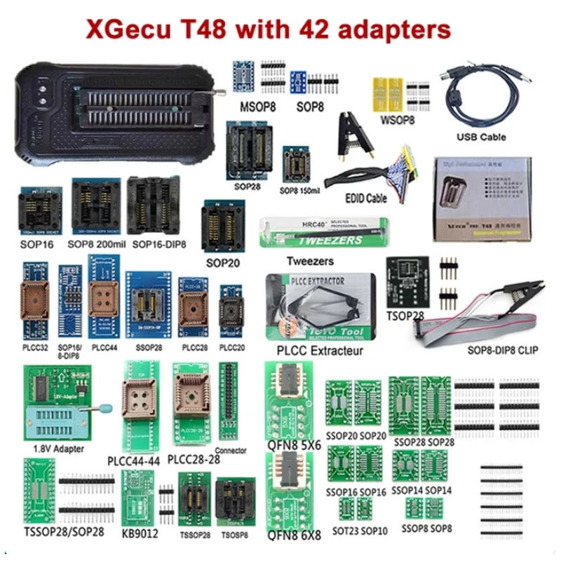 T48 TL866II USB Programmer Notebook Router BGA LCD เมนบอร์ด bios รถ NAND Burn