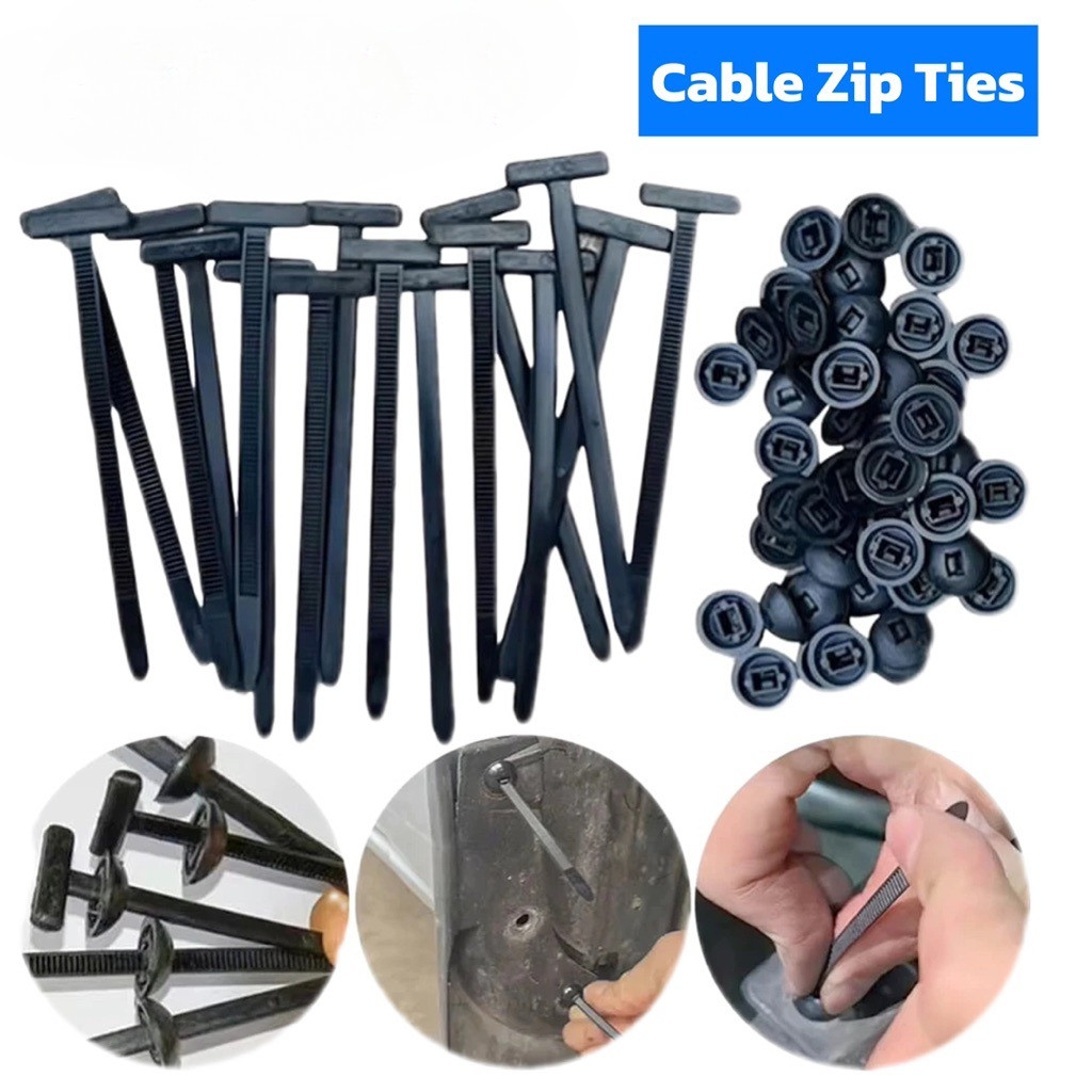! 10 ชิ้นสาย ZIP TIES / CABLE TIES RIPET / MULTIFUNCTIONAL BINDING STRAP สําหรับรถยนต์และรถจักรยานยน