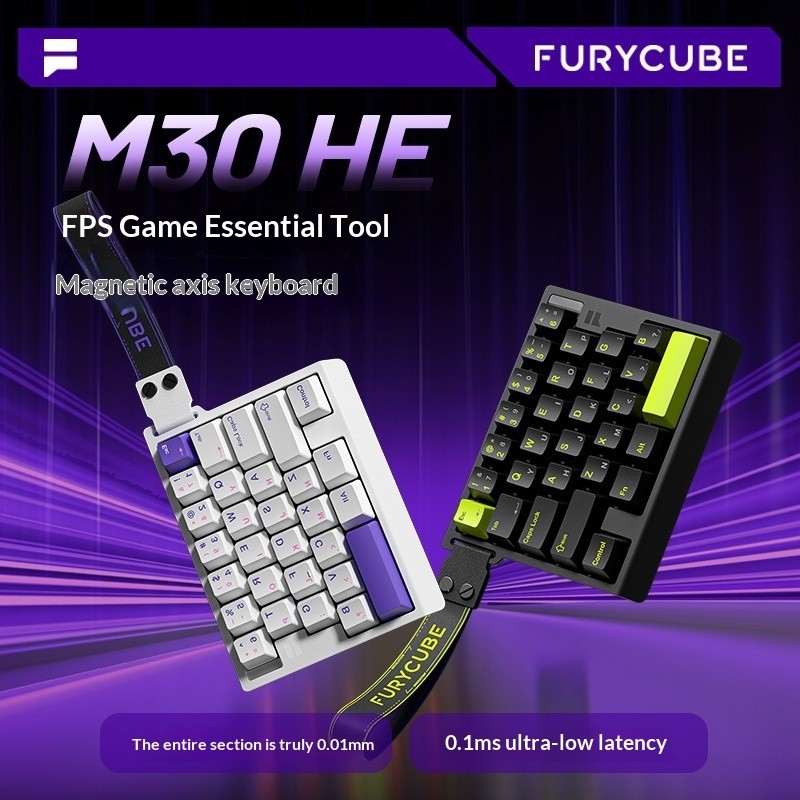 M30-HE 8K Magnetic Axis Gaming Keyboard - 0.1ms Fast Trigger คีย์บอร์ดมือเดียวสําหรับ Valorant