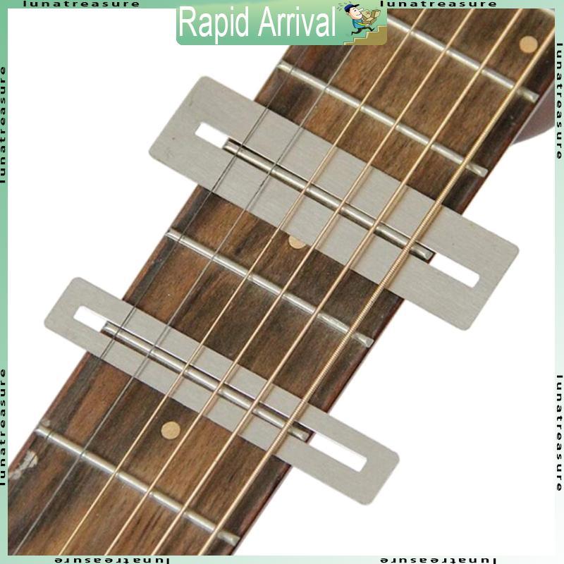 Lun 2 ชิ้นชุดกีตาร์โลหะ Fingerboard Guard Bass Protector Fret Guard กีตาร์เครื่องมือ
