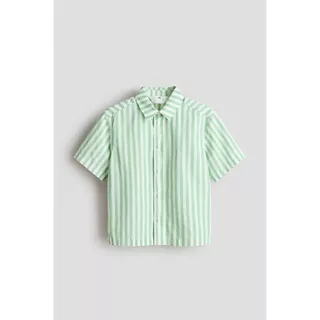 H&M(เอชแอนด์เอ็ม) เสื้อเชิ้ตแขนสั้นผ้าฝ้าย Boys Short-sleeved cotton shirt 1317528_1