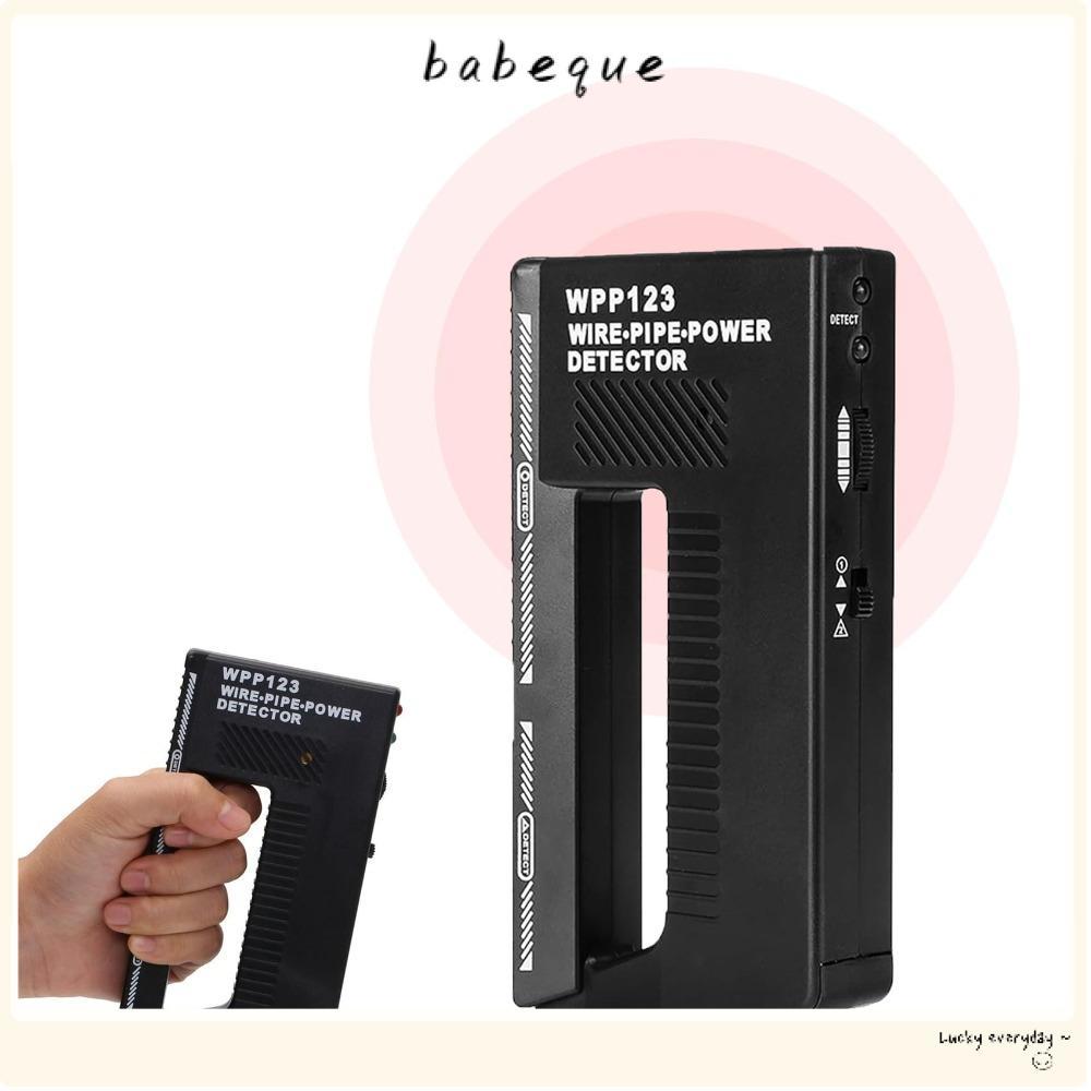 BABEQUE เครื่องตรวจจับโลหะ, AC Wire Wpp123 พลาสติกพร้อม Light & Alarm Wire Pipe Power Detector, แบบพ
