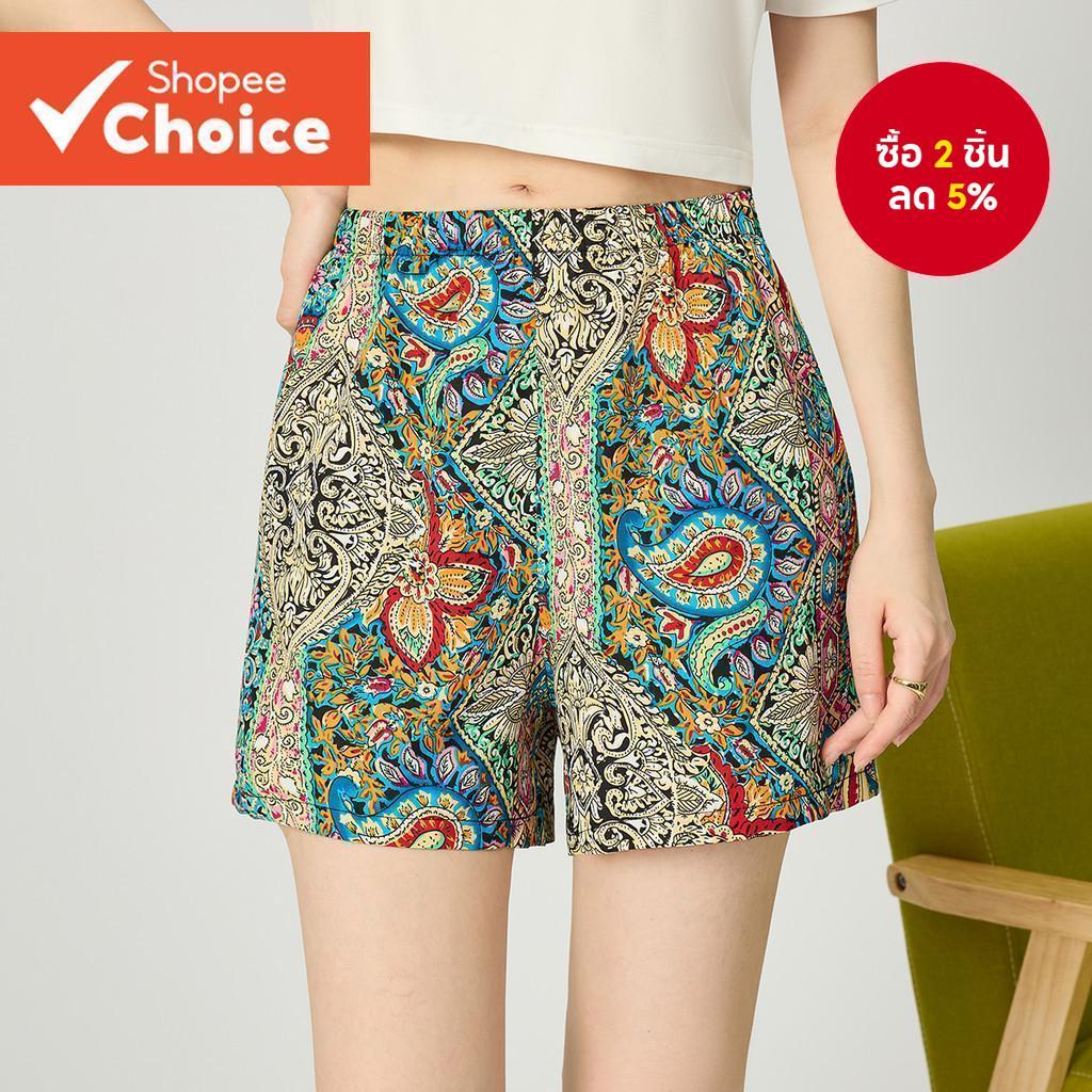 ผู้หญิง Casual Paisley สั้น L86ED336