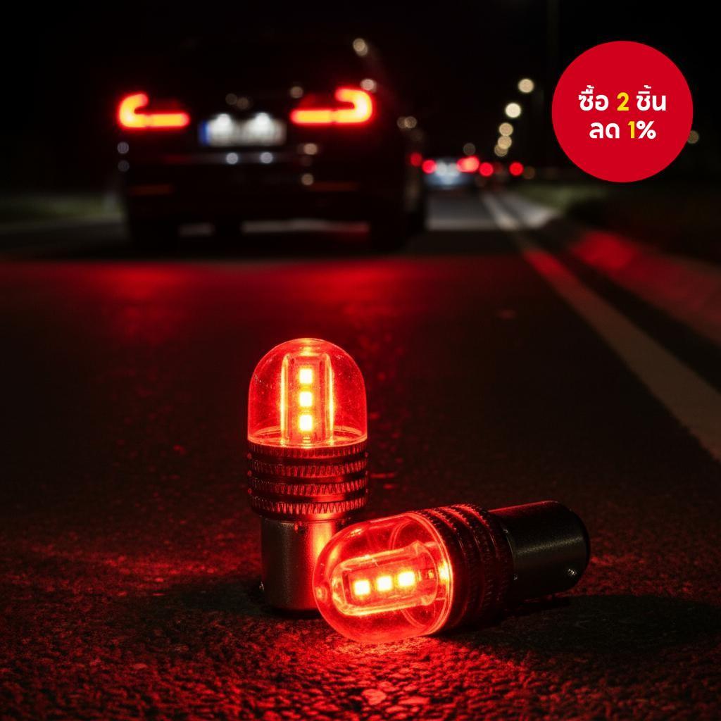 ไฟเบรกเลี้ยวกระพริบกําลังสูง LED 6SMD 1157 3030 สําหรับยานพาหนะ