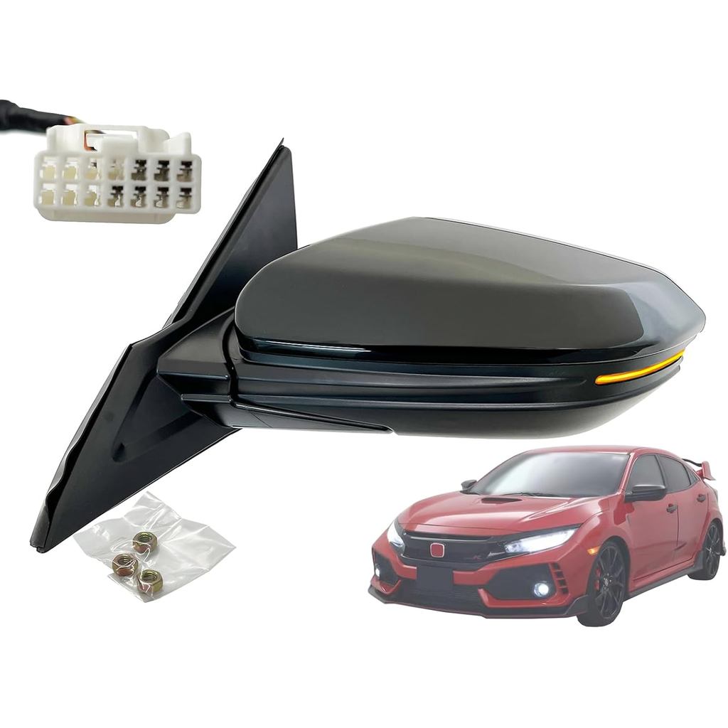 APA เปลี่ยนกระจกมองหลังใช้งานร่วมกับ 2017-2021 CIVIC Hatchback Sport Touring รุ่น 2020 2021 CIVIC Ty