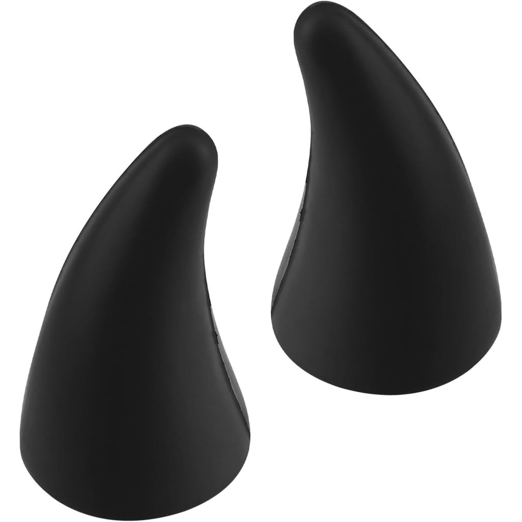 Vaguelly 3D ตกแต่งรถ Demon Horns กันชน Anti Collision อุปกรณ์ความยืดหยุ่น Devil Horns สติกเกอร์รถ De