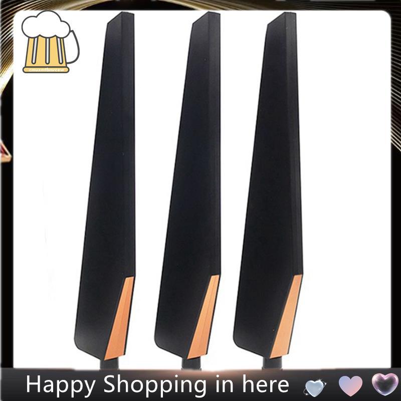 3 ชิ้นสําหรับ GT-AC5300 เราเตอร์ไร้สายการ์ดเครือข่ายไร้สาย AP เสาอากาศ SMA เสาอากาศรอบทิศทางความถี่ค