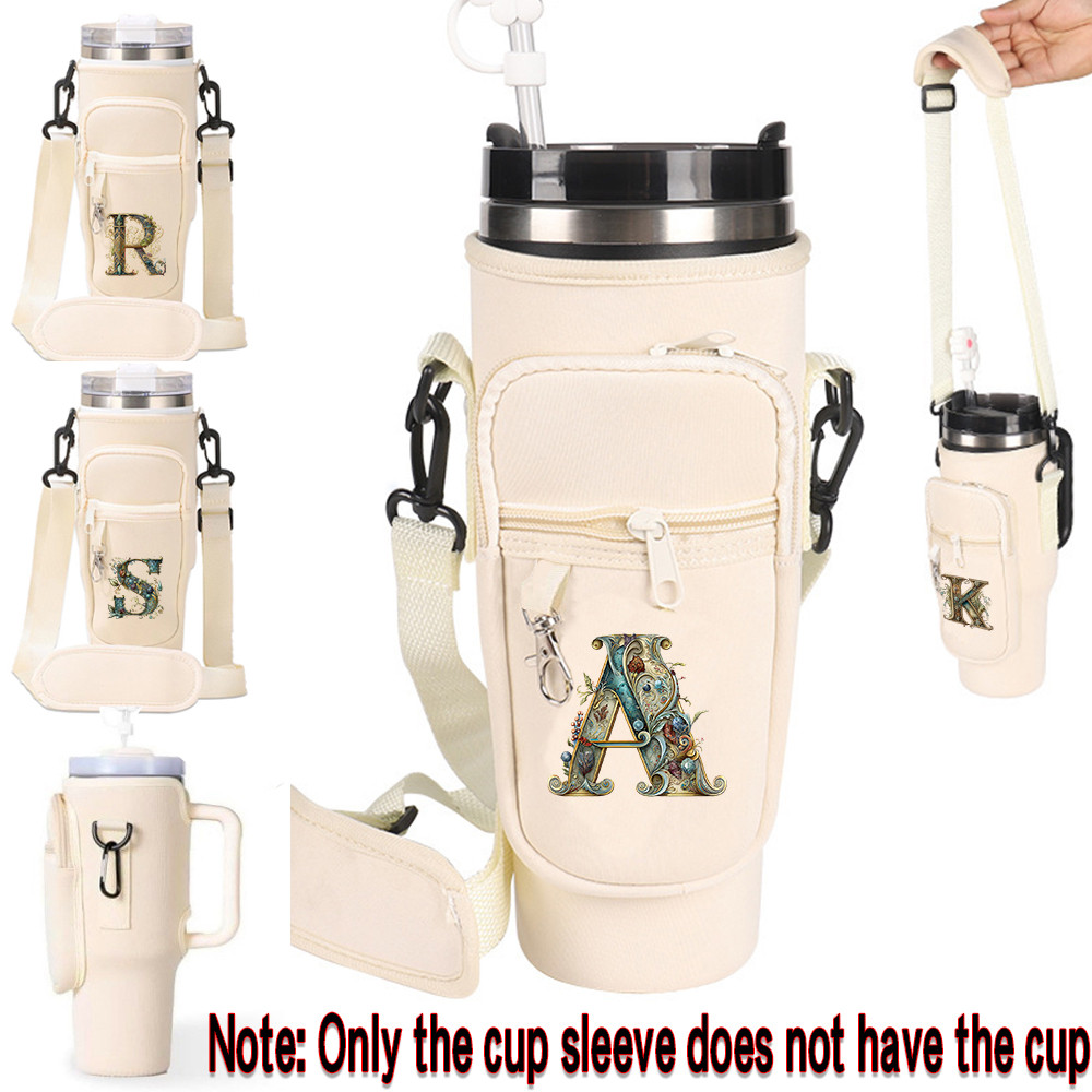 ใหม่แก้วน้ําแขน Tumbler crossbody bag กระเป๋าใส่ขวดน้ํา Outdo Ptable Cup Pouch Slip-proof school off