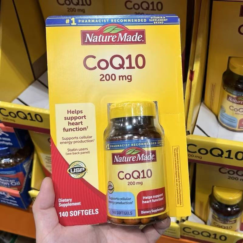 ✨️พร้อมส่ง✨️NatureMade CoQ10-Day Vime Coenzyme Q10 200mg แคปซูลนิ่ม 140 แคปซูล