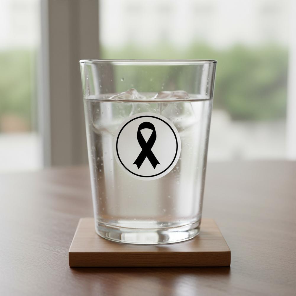 สติ๊กเกอร์ไว้ทุกข์ริบบิ้นสีดําสําหรับ Queen Sirikit K1R9