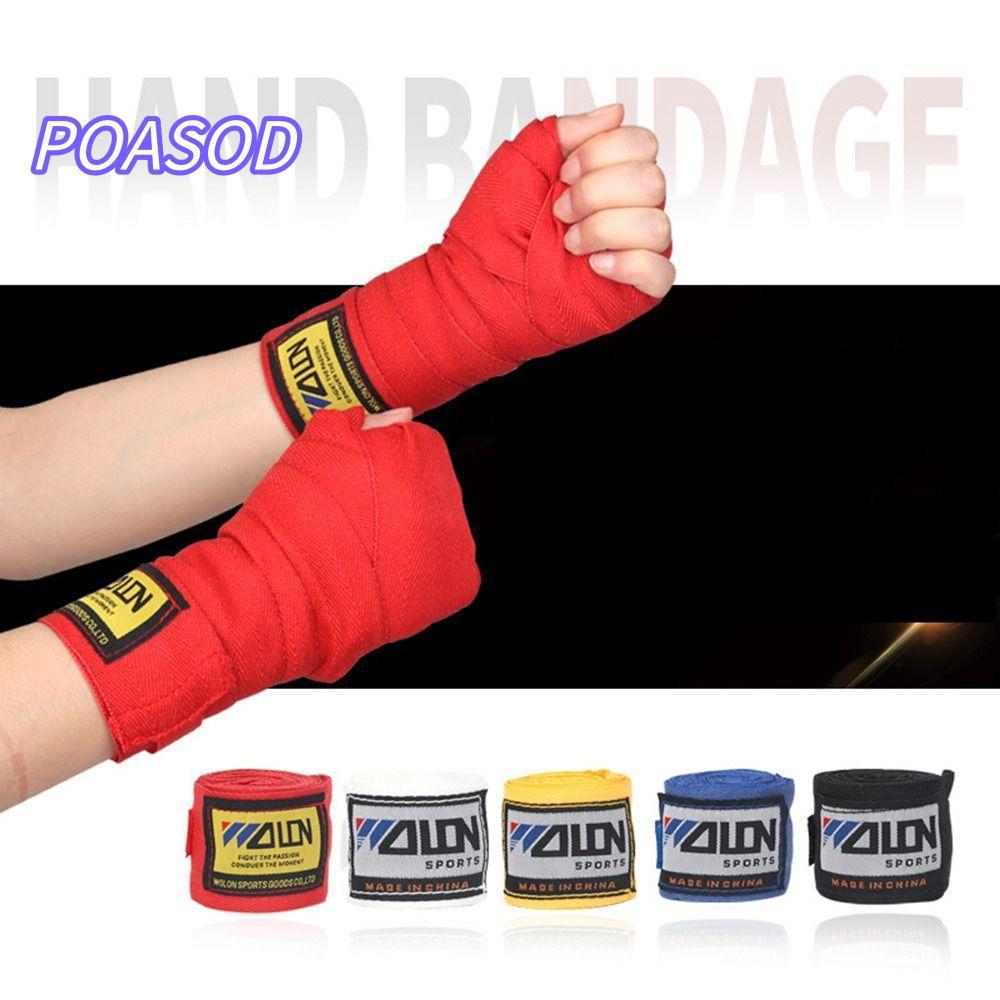 MAYSHOW 2 Rolls Boxing Wraps, Sanda Kick MMA Boxing Bandage, Cotton Sports Strap Hand Wraps Belt Col