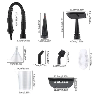 Alilin Professional Steam Cleaner สําหรับห้องครัวลบคราบ Stuborn Quick Evaporativeon Ergonomic Handle Steamer