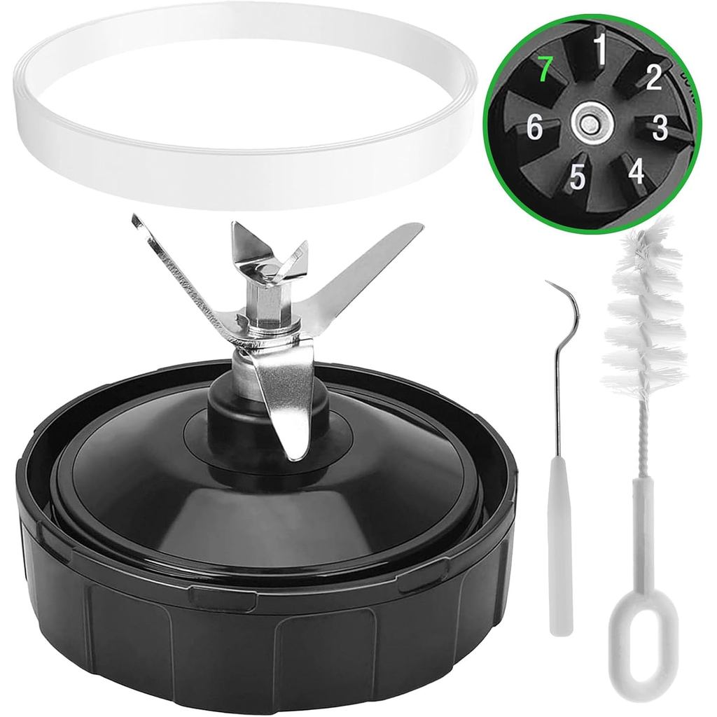 7 Fins Ninja Blender Blade Replacement, Ninja Blender อะไหล่เข้ากันได้กับ Ninja Blenders BL480-30 BL