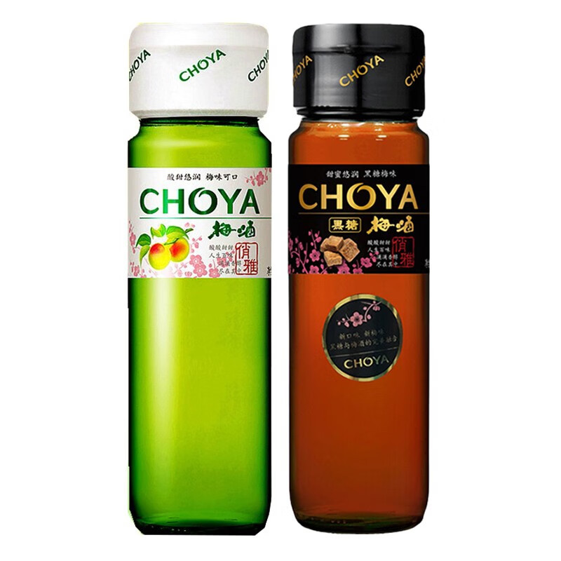 Choya Choya Choya น้ําตาลทรายแดง ไวน์พลัม ไวน์หวาน พลัมสีเขียว ไวน์ผลไม้ ในประเทศ 750ml 2 ขวด ชุด