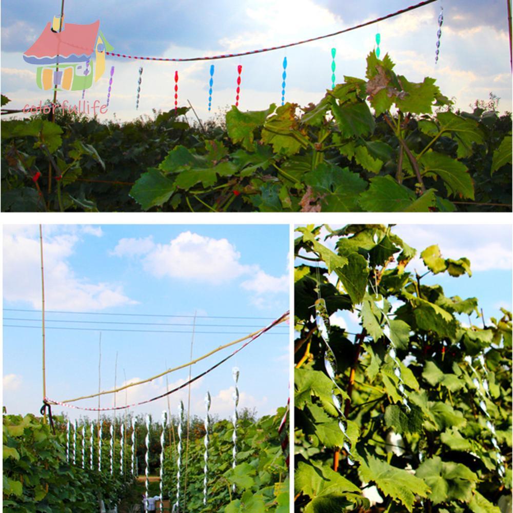 ✿อ้างอิง✿คุณภาพสูง EY # 10 ชิ้น Bird Repellent สกรูกันน้ําสะท้อนแสงพลาสติกแขวนสําหรับชนบท A