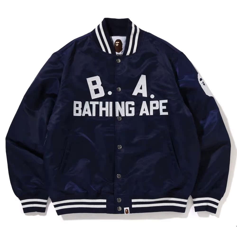 BAPE BAA Joint Bomber JACKET Coat Ape Head Japan Daigou NYLON VARSITY JACKET