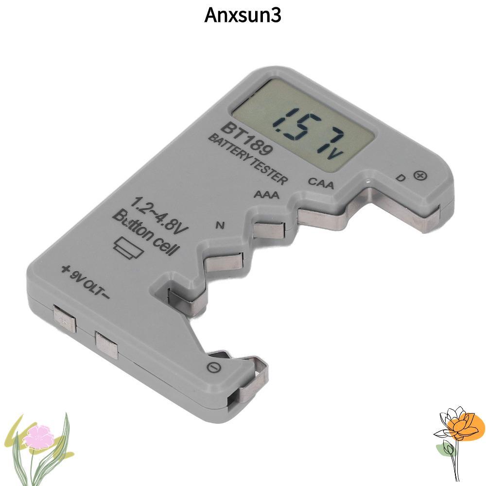 ANXSUN3 เครื่องทดสอบแบตเตอรี่ดิจิตอล,Universal Compatiility Digital Display Digital Battery Checker,