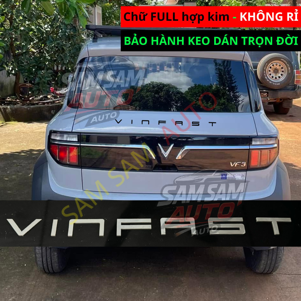 ตัวอักษร VINFAST VINFAST โลโก้ตกแต่งรถ