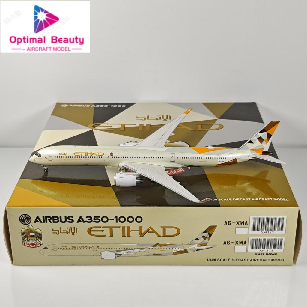 JC Wings XX4175 1: 400 Attihad Airlines A350-1000 A6-XWB รุ่นโลหะผสม
