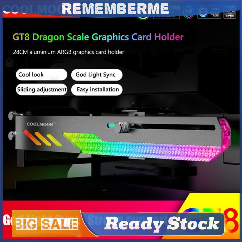 COOLMOON GT8 ขาตั้งการ์ดวิดีโอคอมพิวเตอร์ GPU สําหรับเมนบอร์ด ASUS/GIGABYTE